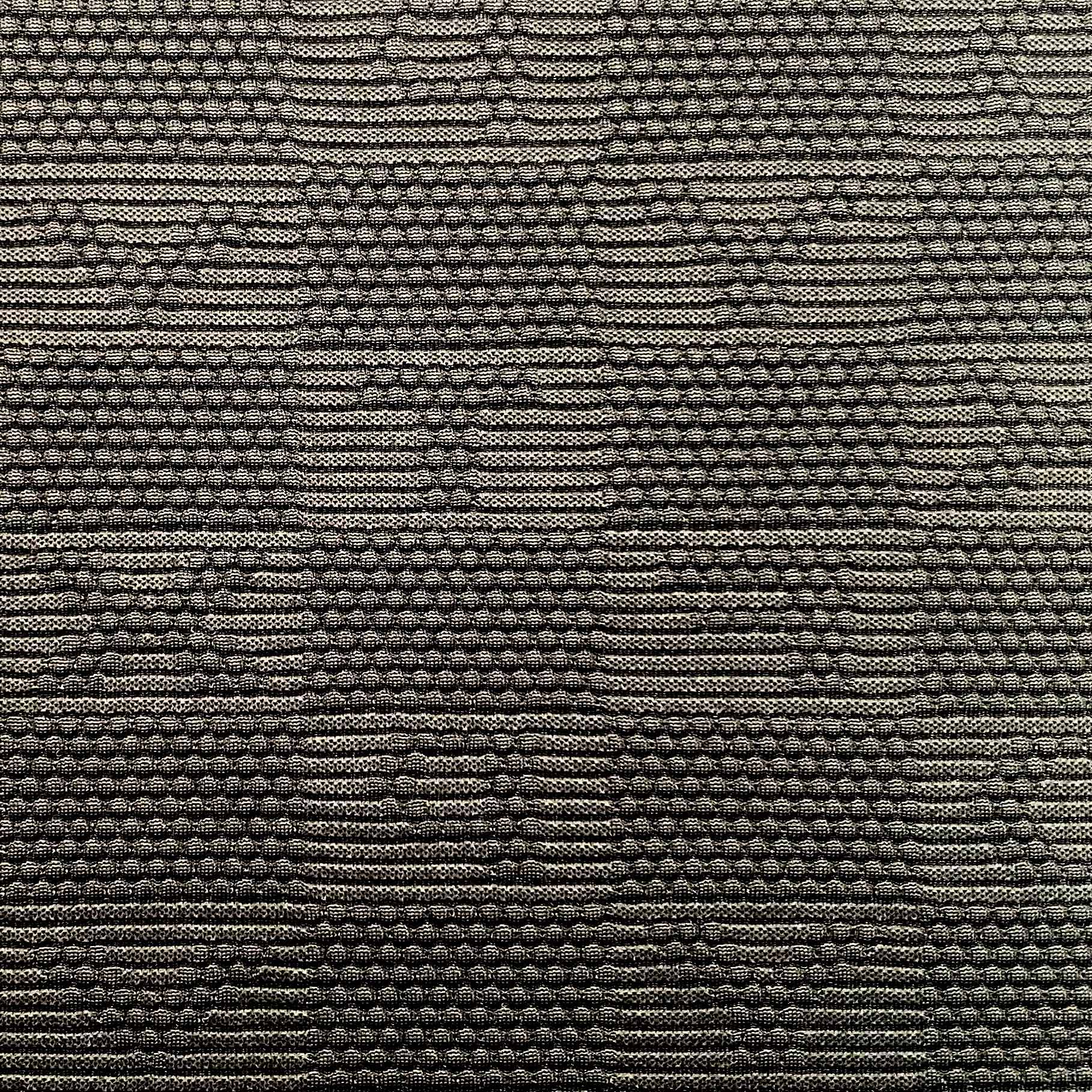 TISSU JACQUARD LETTRE NOIRE 
